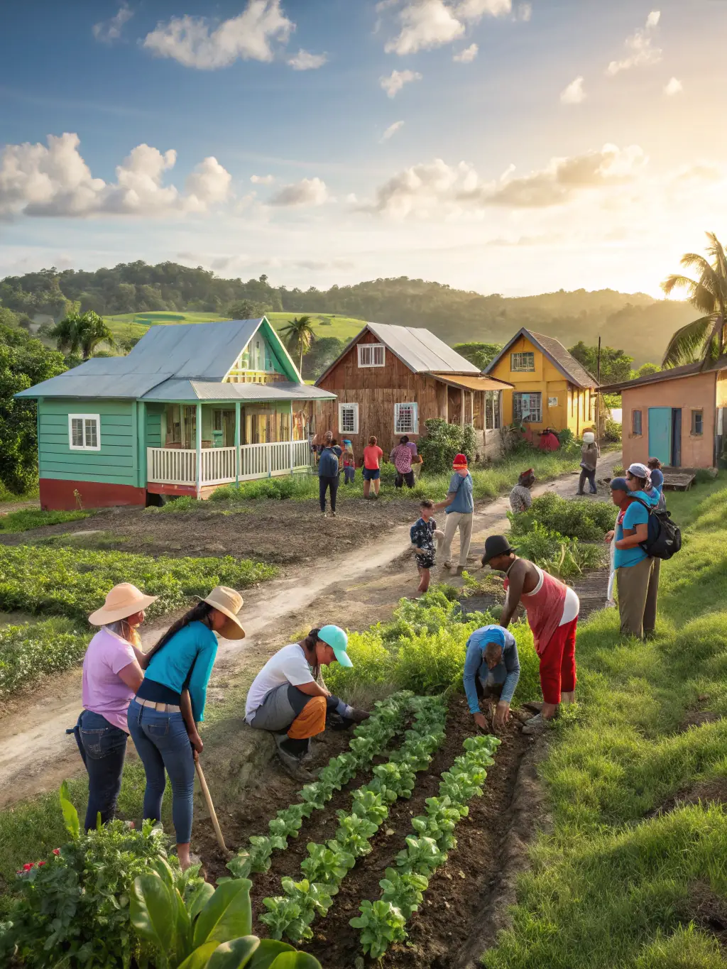 A scene from a multimedia campaign shoot, showcasing rural traditions and environmental awareness, with a focus on modern communication methods.